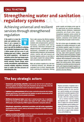 Call to Action on Strengthening Water and Sanitation Regulatory Systems